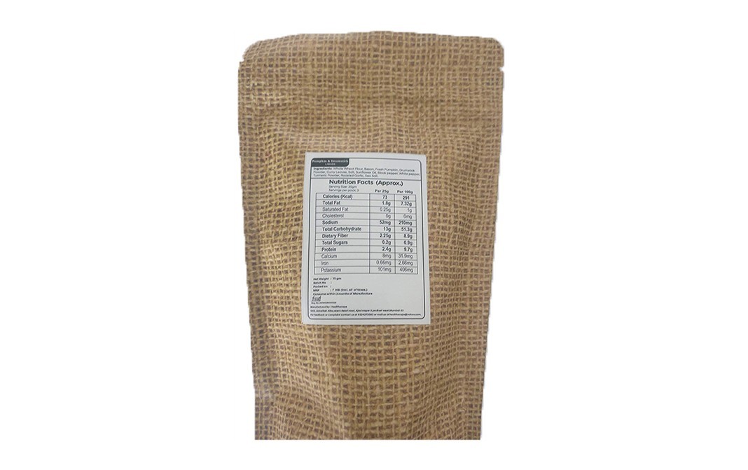 Healthscape Pumpkin & Drumstick Lavash    Pack  75 grams